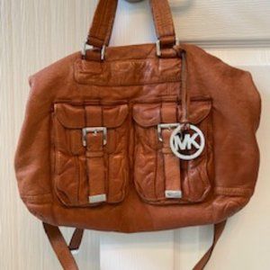 Michael Kors Camel Brown Soft Leather Satchel